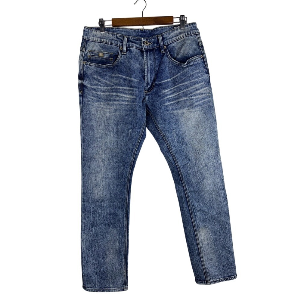 Buffalo David Bitton Max-X 34 x 30 Blue Jeans Basic Super Skinny Stretch‎ Denim